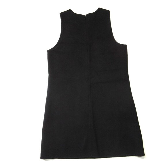 NWT Theory Shift Mini in Black New Divide Wool Cashmere Sleeveless Dress 10 - Picture 5 of 5